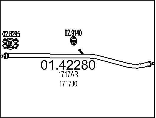 Exhaust Pipe 01.42280