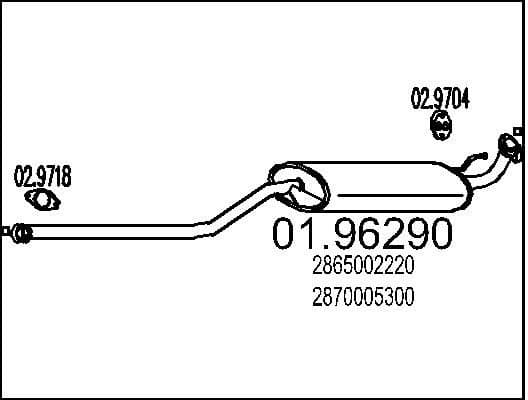 Rear Muffler 01.96290