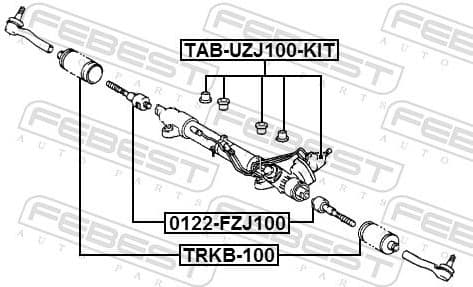 Inner Tie Rod 0122-FZJ100 - image 2