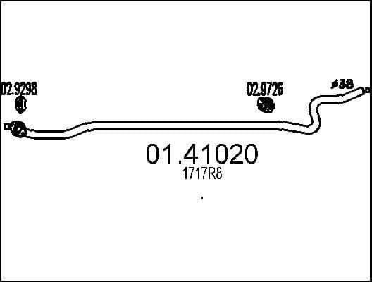 Exhaust Pipe 01.41020