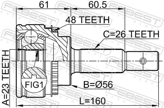 Joint Kit, drive shaft 0110-051A48 - image 2