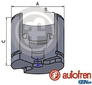 Piston, brake caliper D025520