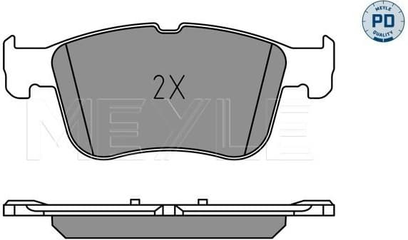 Brake Pad Set, disc brake MEYLE-PD: Advanced performance and design. 025 205 5617/PD - image 2