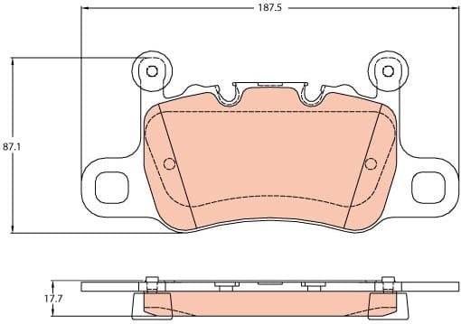 Brake Pad Set, disc brake GDB2104 - image 2