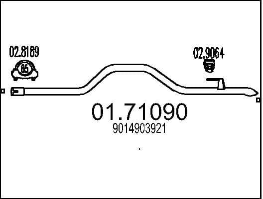Exhaust Pipe 01.71090