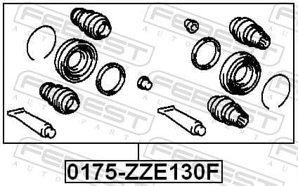Repair Kit, brake caliper 0175-ZZE130F - image 2