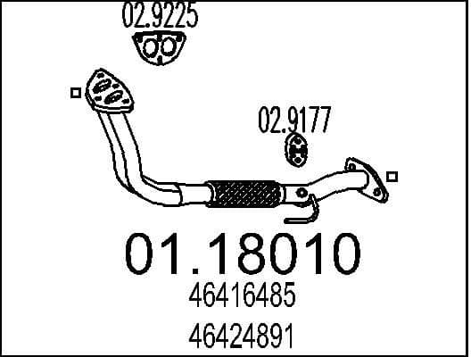 Exhaust Pipe 01.18010