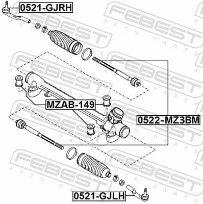 Mounting, steering gear MZAB-149 - image 2