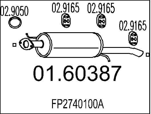 Rear Muffler 01.60387