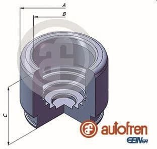 Piston, brake caliper D025320