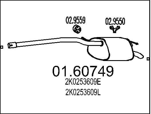 Rear Muffler 01.60749