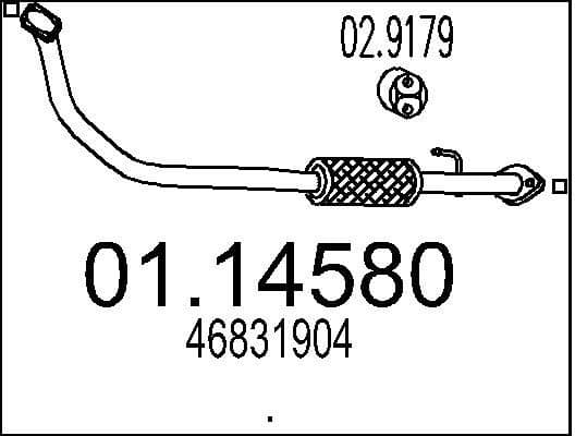 Exhaust Pipe 01.14580