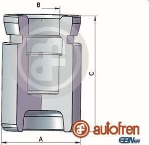 Piston, brake caliper D025352