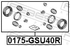 Repair Kit, brake caliper 0175-GSU40R - image 2
