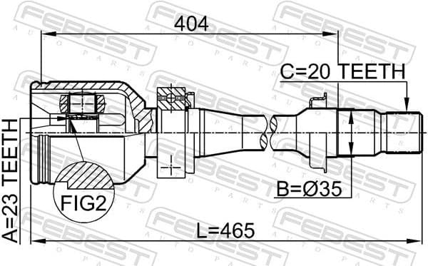 Joint Kit, drive shaft 0111-ST220RH - image 2