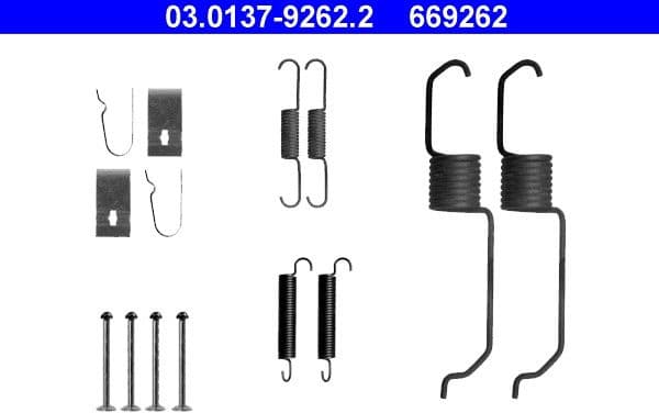 Accessory Kit, brake shoes 03.0137-9262.2