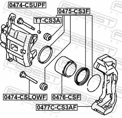 Piston, brake caliper 0476-CSF - image 2