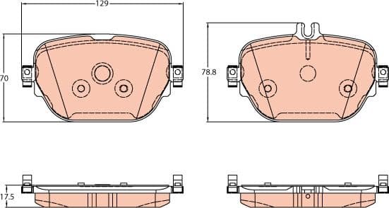 Brake Pad Set, disc brake GDB2191