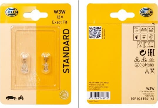 Bulb, boot light STANDARD 8GP 003 594-143