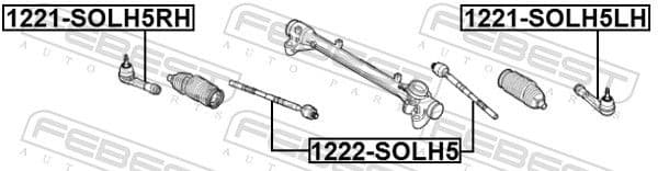 Inner Tie Rod 1222-SOLH5 - image 2