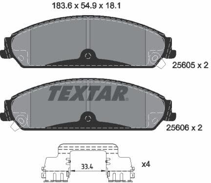 Brake Pad Set, disc brake Q+ 2560501