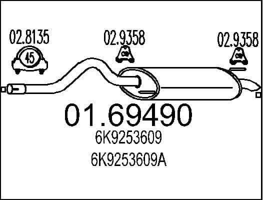 Rear Muffler 01.69490