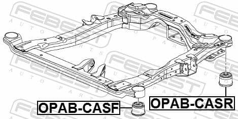 Bushing, axle beam OPAB-CASR - image 2