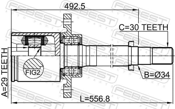 Joint Kit, drive shaft 0211-T31ATRH - image 2