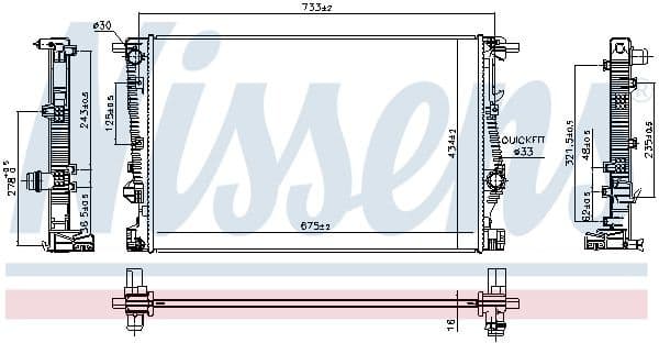 Radiator, engine cooling ** FIRST FIT ** 606524 - image 4