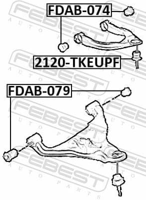Mounting, control/trailing arm FDAB-074 - image 2