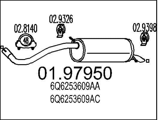 Rear Muffler 01.97950