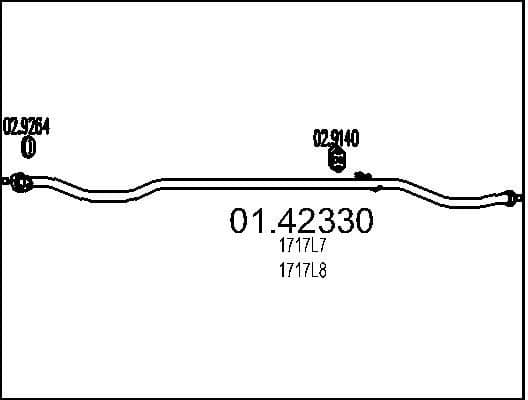 Exhaust Pipe 01.42330