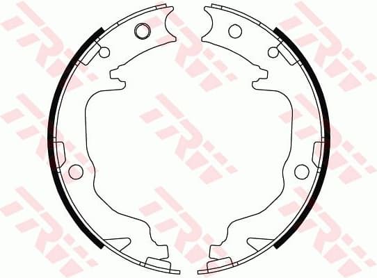 Brake Shoe Set, parking brake GS8804 - image 2