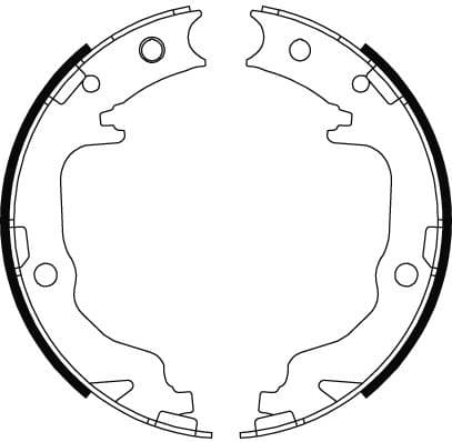 Brake Shoe Set, parking brake GS8804 - image 3