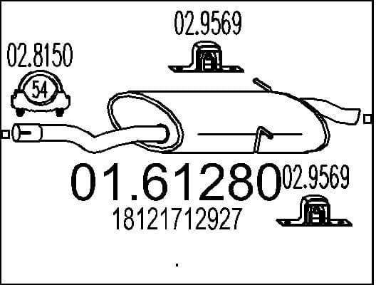 Rear Muffler 01.61280