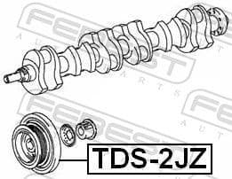 Belt Pulley, crankshaft TDS-2JZ - image 2
