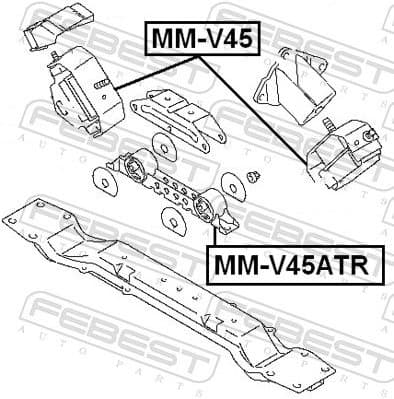 Mounting, engine MM-V45ATR - image 2