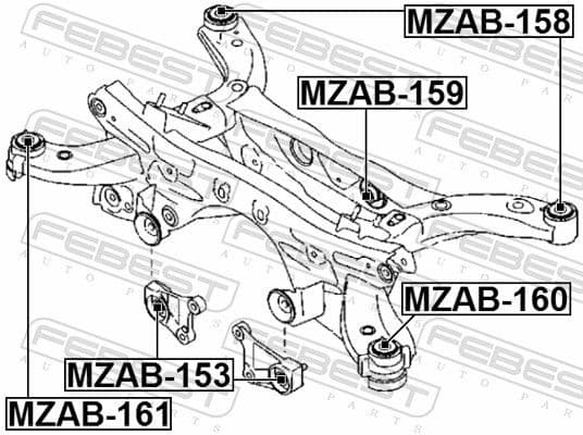 Mounting, differential MZAB-153 - image 2