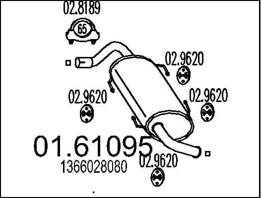 Rear Muffler 01.61095