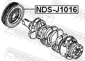 Belt Pulley, crankshaft NDS-J1016 - image 2