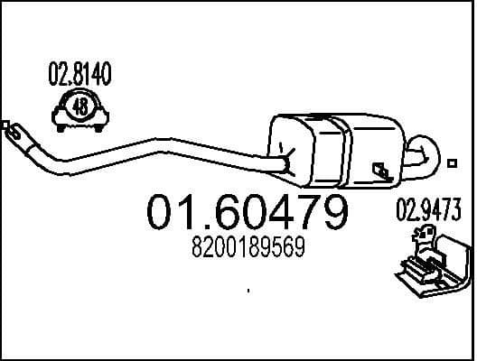 Rear Muffler 01.60479