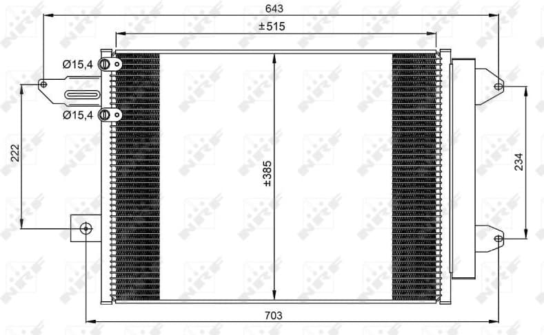 Condenser, air conditioning EASY FIT 350070
