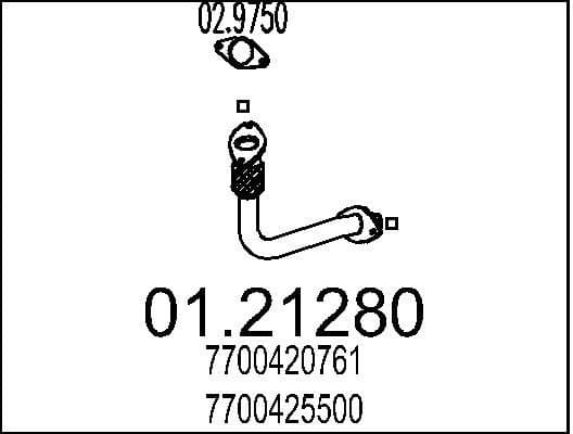 Exhaust Pipe 01.21280