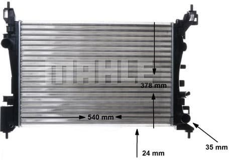 Radiator, engine cooling BEHR CR 1182 000S - image 13