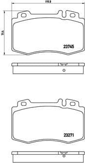 Brake Pad Set, disc brake XTRA LINE P 50 053X