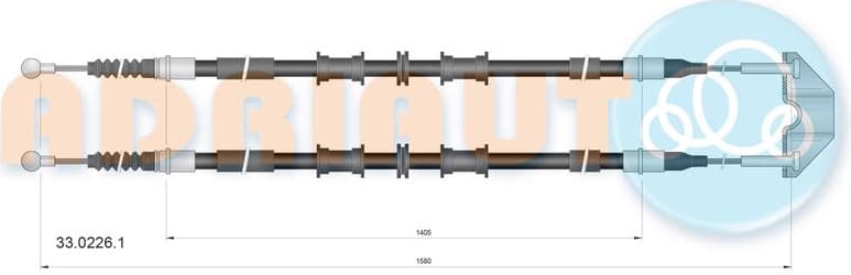 Cable Pull, parking brake 33.0226.1