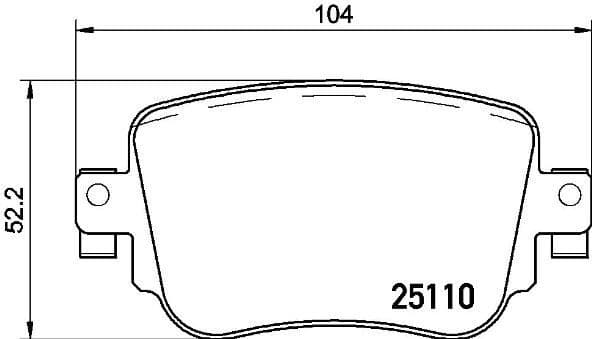 Brake Pad Set, disc brake XTRA LINE P 85 135X