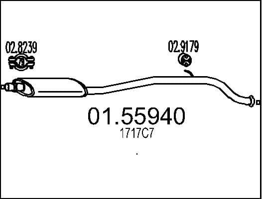 Centre Muffler 01.55940