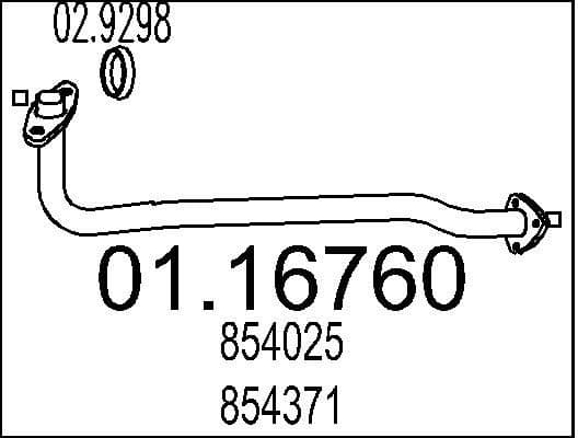 Exhaust Pipe 01.16760