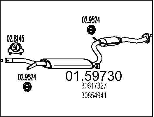 Centre Muffler 01.59730